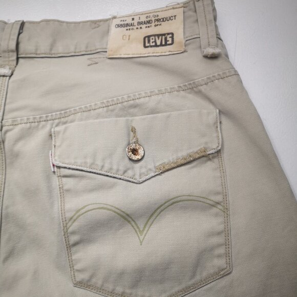 Vintage Levi's Tab Twills Slim Straight Men's Size 36/32 Tan Lot# 331-6059 Jeans - Picture 12 of 16